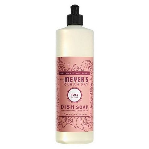 Mrs. Meyer's, Liquid Dish Soap Rose, 16 Oz (Case Of 6) Mrs. Meyer's