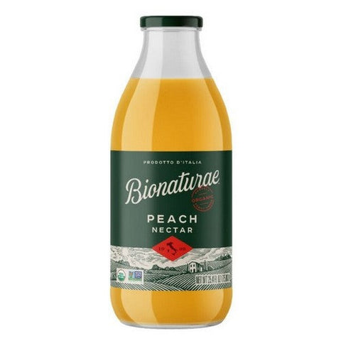 Bionaturae, Organic Peach Nectar, 25.4 Oz Case of 6) Bionaturae
