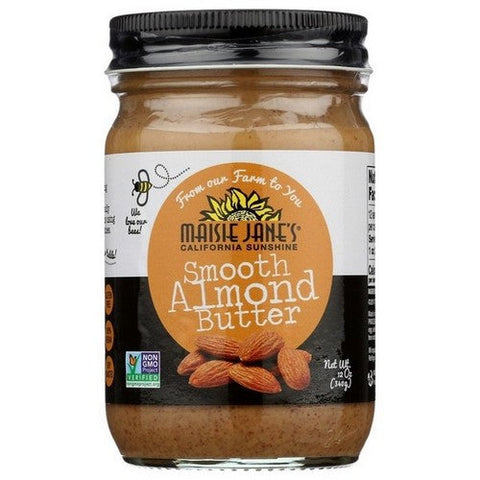 Maisie Janes, Smooth Almond Butter, 12 Oz (Case Of 6)