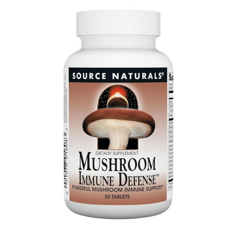 Mushroom Immune Defense 30 Tabs by Source Naturals