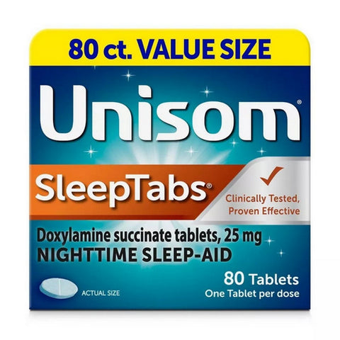 Sleep Tabs Night Time 80 Count (Case Of 3) by Unisom