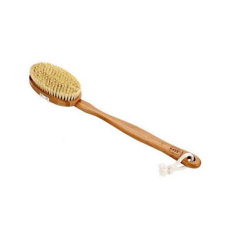 Bass Brushes, Dark Bamboo Oval Style Body Brush with Natural Sisal Bristles, 1 Count Bass Brushes