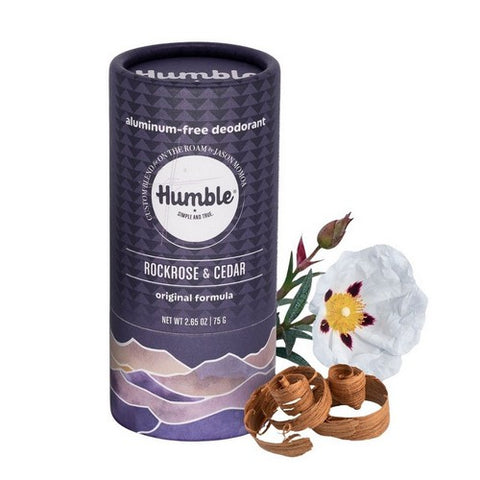 Aluminum Free Deodorant Rockrose And Cedar 2.65 Oz by Humble Brands