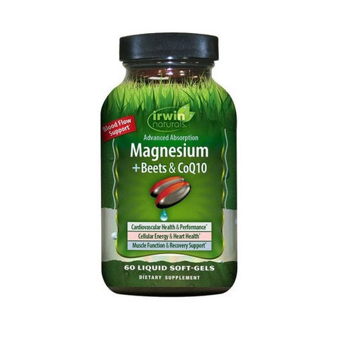 Irwin Naturals, Magnesium Plus Beets And COQ10, 60 Count Irwin Naturals