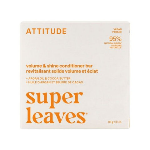 Attitude, Super Leaves Orange Blossom And Eucalyptus Volumizing Conditioner Bar, 3 Oz
