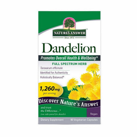 Nature's Answer, Dandelion, 1260 Mg, 90 Veg Caps Nature's Answer