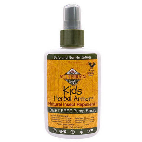 All Terrain, Kids Herbal Armor Natural Insect Repellent Spray Deet-Free, 4 Oz All Terrain