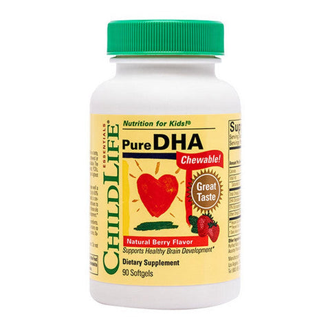Child Life Essentials, Pure Dha Chewable Berry, 250 mg, 90 Softgels Child Life Essentials