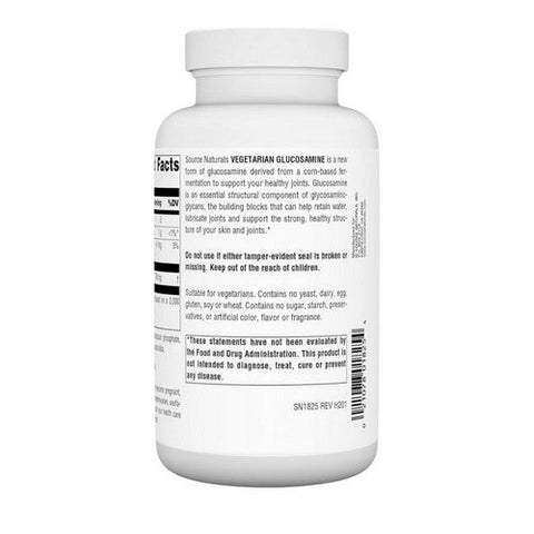 Source Naturals, Vegetarian Glucosamine, 750 mg, 120 Tabs Source Naturals