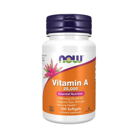 Now Foods, Vitamin A 25,000, 100 Softgels Now Foods