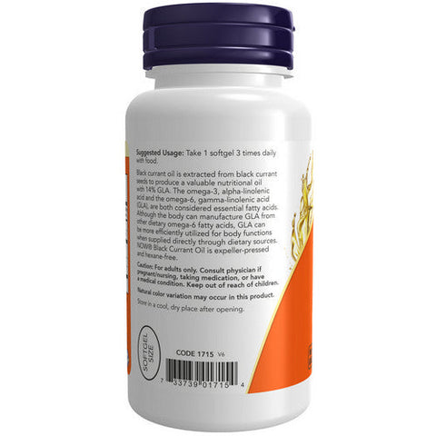 Now Foods, Black Currant Oil, 500 Mg, 100 Softgels Now Foods