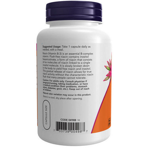 Now Foods, Niacin Double Strength Flush-Free, 500 Mg, 90 Veg Caps
