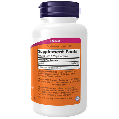 Now Foods, Inositol, 500 Mg, 100 Veg Caps Now Foods
