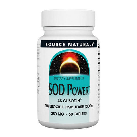 Source Naturals, Sod Power, 250 Mg, 60 Tabs Source Naturals