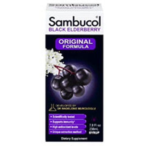 Sambucol, Black Elderberry Syrup, Syrup 7.8 Oz Sambucol