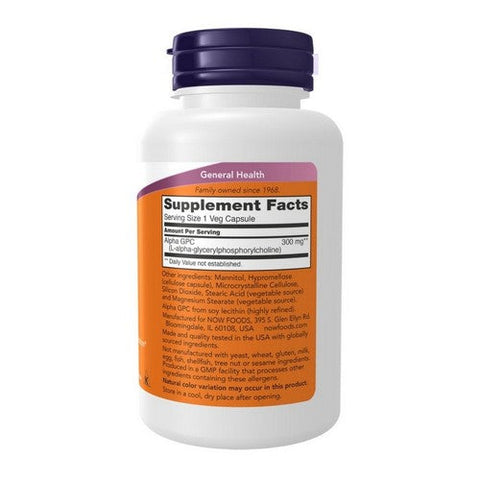 Now Foods, Alpha GPC, 300 Mg, 60 Veg caps Now Foods