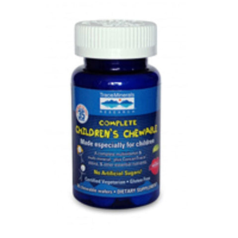 Trace Minerals, Complete Children's Multivitamin Wild Cherry, 60 Chewable Trace Minerals