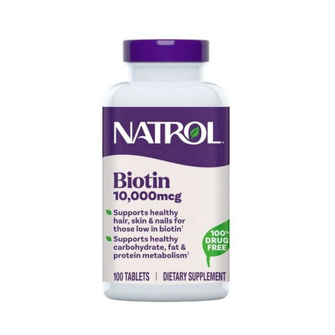 Natrol, Biotin, 10,000 Mcg, 100 Tabs Natrol