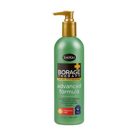 Shikai, Borage Therapy Advanced Formula Lotion Fragrance Free, 8 Oz