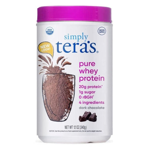 Simply Tera's, Whey Protein, Dark Chocolate/rBGH Free 12 Oz Simply Tera's