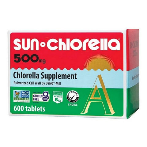 Sun Chlorella, Chlorella A Tablets, 500 MG, 600 tab Sun Chlorella