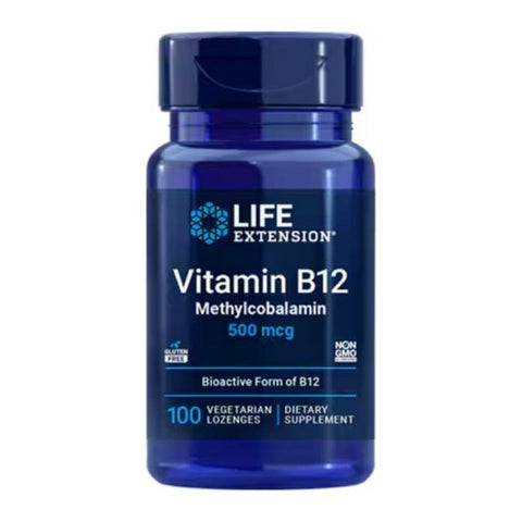 Life Extension, Vitamin B12 Methylcobalamin, 500 Mcg, 100 Veg Lozenges