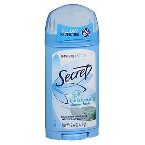 Secret, Antiperspirant/Deodorant Invisible Solid Shower Fresh, 2.6 Oz Secret