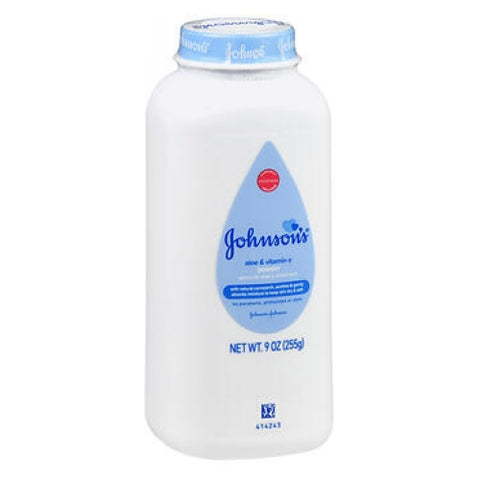 Johnson's, Baby Powder Aloe And Vitamin E, 9 Oz