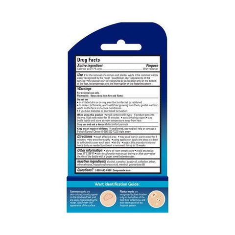 Compound W, Wart Remover Salicylic Acid Fast Acting Liquid Maximum Strength, 0.31 Oz Compound W