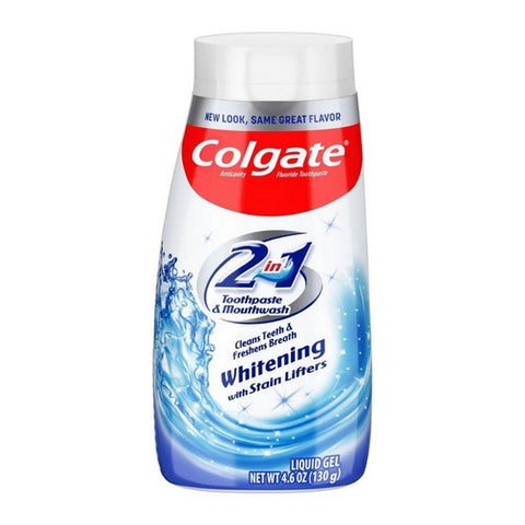 Colgate, 2-In-1 Whitening Gel Toothpaste And Mouthwash, 4.6 Oz Colgate