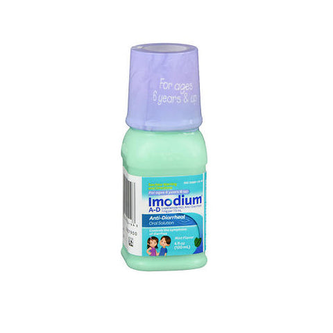 Imodium, A-D Ages 6 And Up Loperamide Hcl Anti-Diarrheal Oral Solution Mint, 1 Mg, 4 Oz Imodium