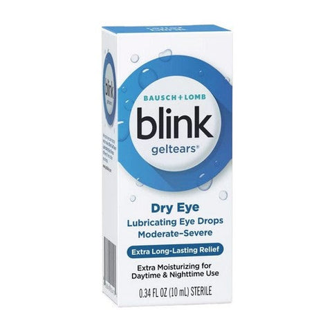 Bausch + Lomb, Blink Geltears Lubricating Eye Drops Moderate Severe Dry Eye, 10 Ml Bausch + Lomb