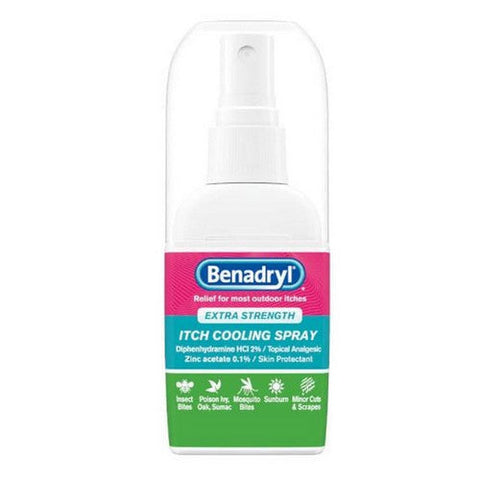 Benadryl, Itch Cooling Spray Extra Strength, 2 Oz Benadryl