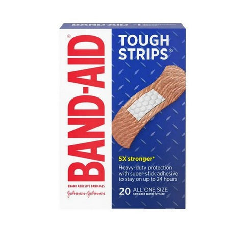 Band-Aid, Tough Strips Adhesive Bandages 1 X 3 1/4 Inch, 20 ct Band-Aid