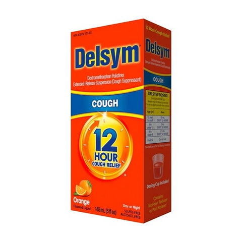 Delsym, 12 Hour Cough Relief Liquid Orange, 5 Oz Delsym
